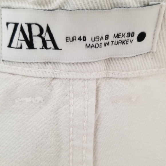 ZARA High Waist Twill Pants - Picture 5 of 6